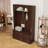 Wood Hall Tree with Adjustable Shelves,Storage Bench and Hooks-942561145