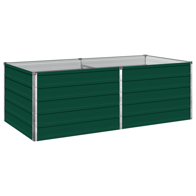 Raised Garden Bed, 55cm H x 160cm W x 80cm D, Green