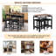 Nekia 4 - Person Bamboo Patio Dining Set with Rectangular Table