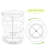 Transparent 360° Rotating Makeup Organizer - Adjustable Storage For Cosmetics & Jewellery