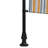 vidaXL Outdoor Roller Blind Yellow and White Fabric and Steel-98912591-98912587