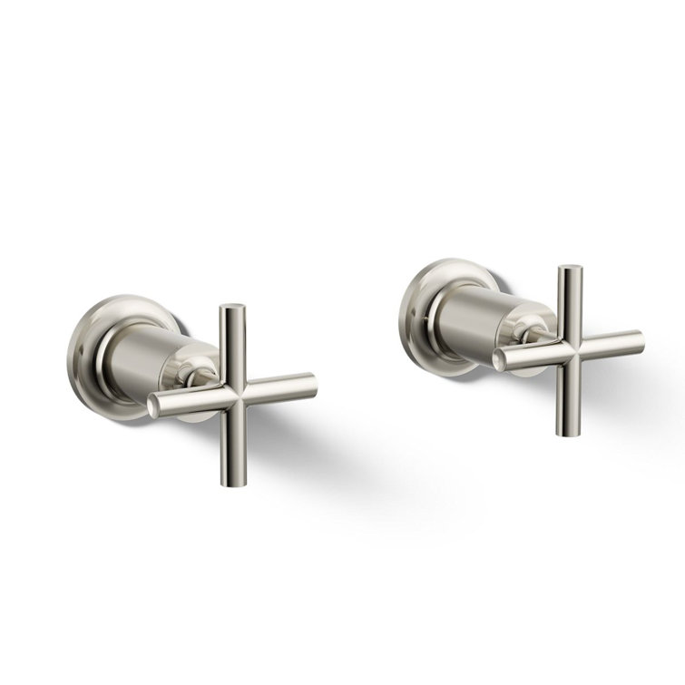 Purist® Deck- or Wall-Mount High-Flow Bath Valve Trim with Cross Handle