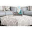 Repose-pieds carré de style transitionnel avec repose-pieds