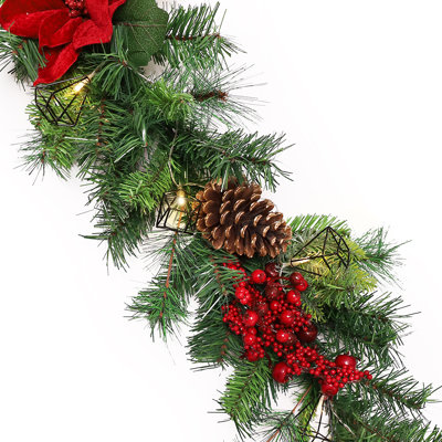 6' Garland with 10 Warm Lights