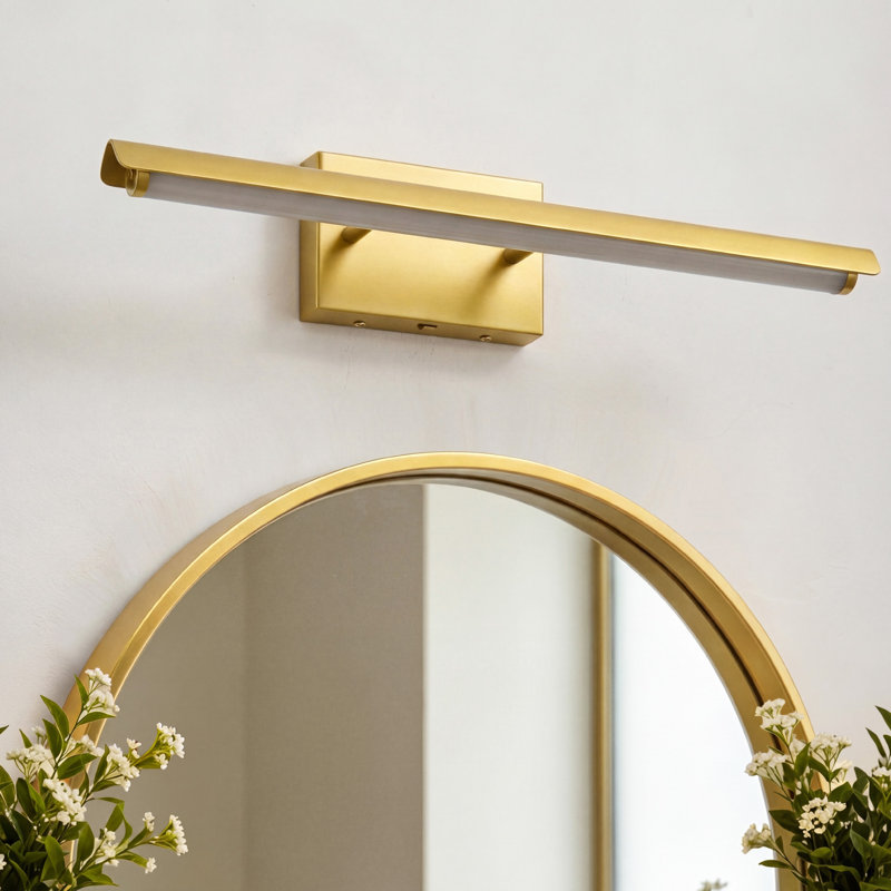 Gold Modern Dimmable Rotatable LED Wall Sconce, Gold