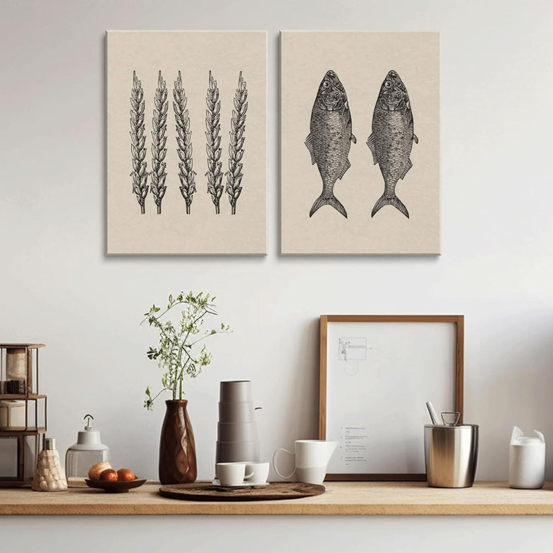 2 Piece Wrapped Canvas Wall Art, 40cm H x 30cm W