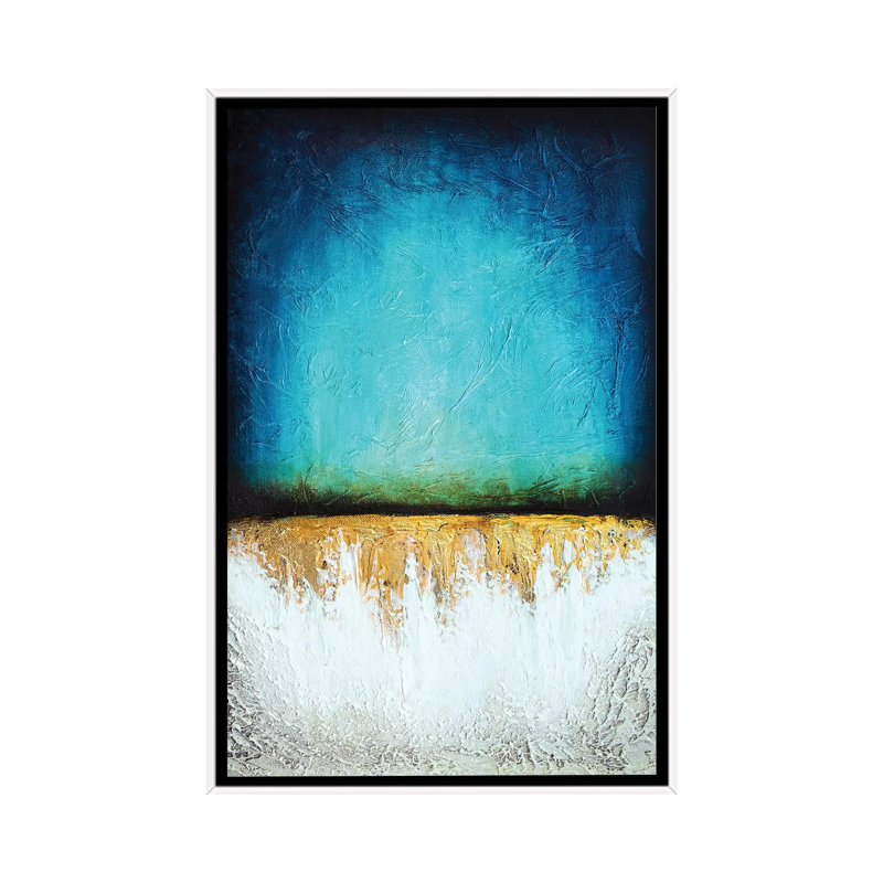 Frozen Reflection - Print on Canvas, 101.6 cm H x 66.04 cm W, White Framed