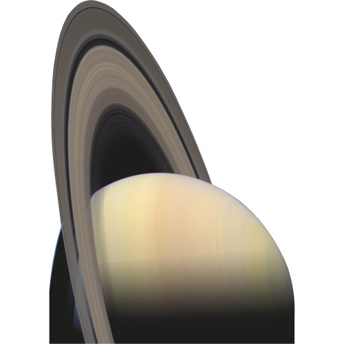 H69389 Saturn paysage toile de fond de la NASA