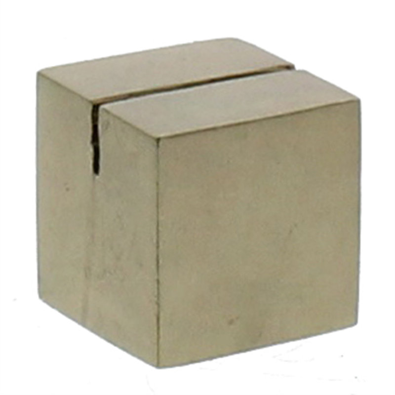 Porte-papier de placement cubique, Laiton