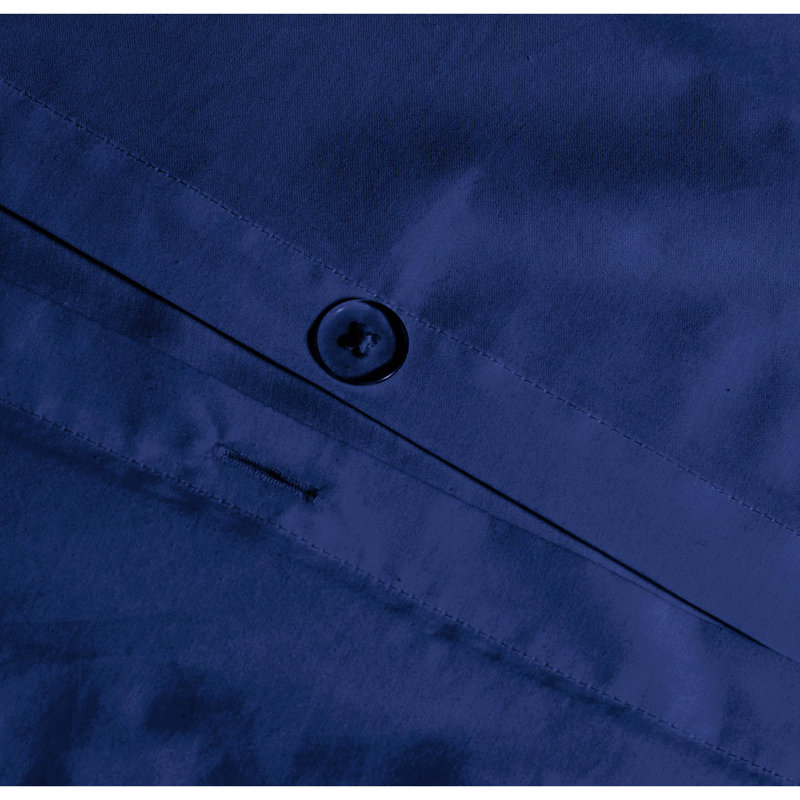 Ensemble de housse de couette antimicrobien Trely Calm, Housse de couette très grand et 2 taies, Bleu marine