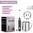 Fitnate Stainless Steel Handheld Milk Frother