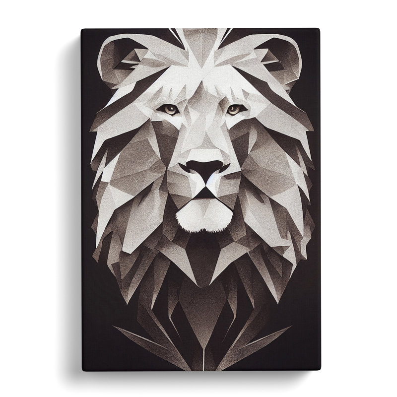 Lion Fantasy - Wrapped Canvas, 76cm H x 50cm W x 3cm D