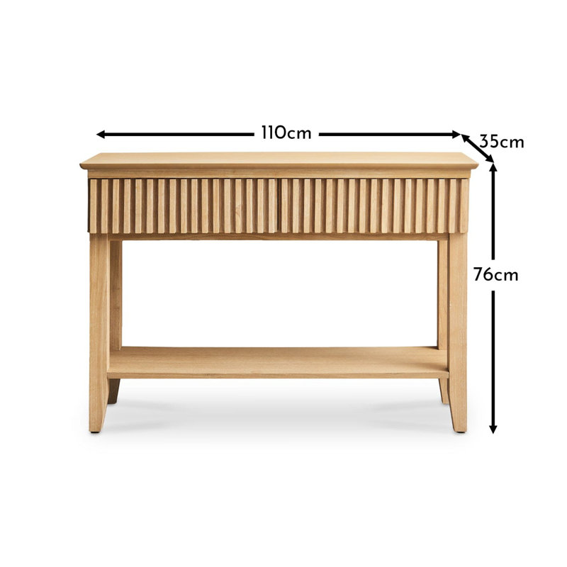 110cm Solid Wood Console Table