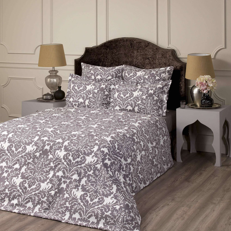 Housse de couette simple damassée, Housse de couette simple