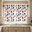 Kbndieu 2D Printed Halloween Kitchen Curtains Washable Short Window Curtains 1 Pair Decorative Light Filtering Curtains for Kitchen Bedroom Bathroom Home Halloween