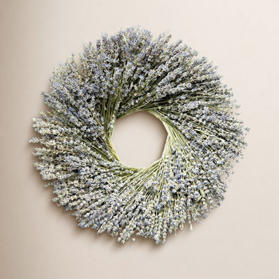Springtime 20'' Handcrafted Dried Lavender Wreath