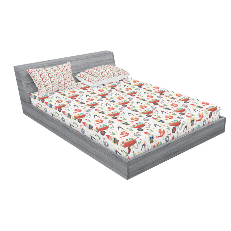 Microfiber Sheet Set, Queen Sheet Set with Fitted Sheet