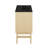 Bosse 24" Freestanding Bathroom Vanity in Natural Oak with Black Sink Top-105940853-121676151-105940852