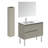 Ambra 35.6'' Single Bathroom Vanity with Ceramic Top with Mirror-66289981