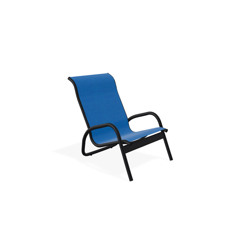 Beach Chair, Textured Black, Pacific Blue 28D