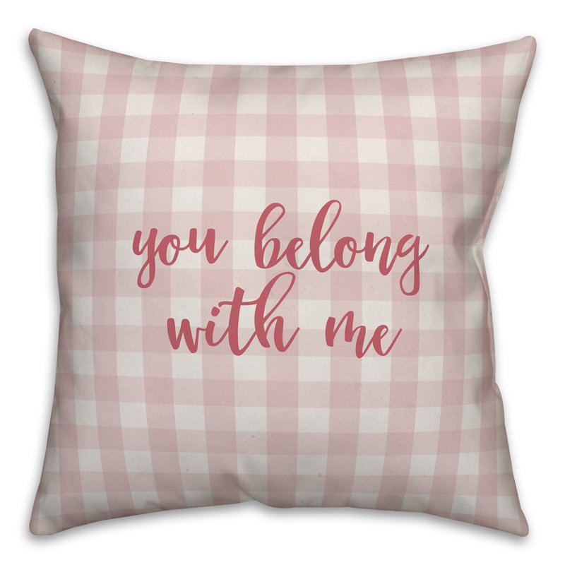  Coussin You Youong with Me, Coussin décoratif, Rose