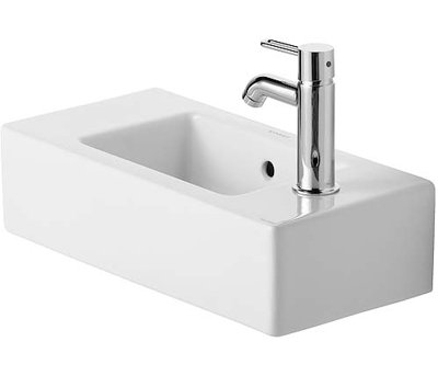 Vero Ceramic Rectangular Vessel Bathroom Sink with Overflow