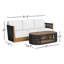 Aniston 2-Piece Teak Outdoor Sofa Seating Group with Sunbrella® Cushions