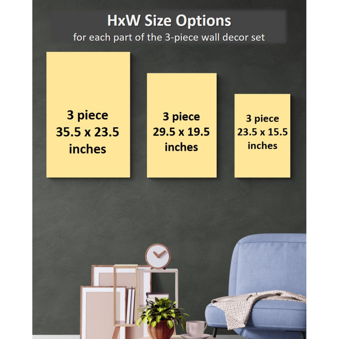 Islamic Canvas Print SubhanAllah, Alhamdulillah & AllahuAkbar Kufic Style Arts For Ramadan Eid Gift Bungalow Rose Overall 