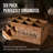 Speakeasy 6-Bottle Whiskey, Bourbon, Vodka Wooden Crate with Metal Handles, Rustic Drink Caddy and Divided Drink Carrier, Whiskey Gifts for Men, Dad, Husband, Home Bar & Man Cave Decor