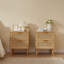 Sumayah 2 Natural Rattan Bedside Tables