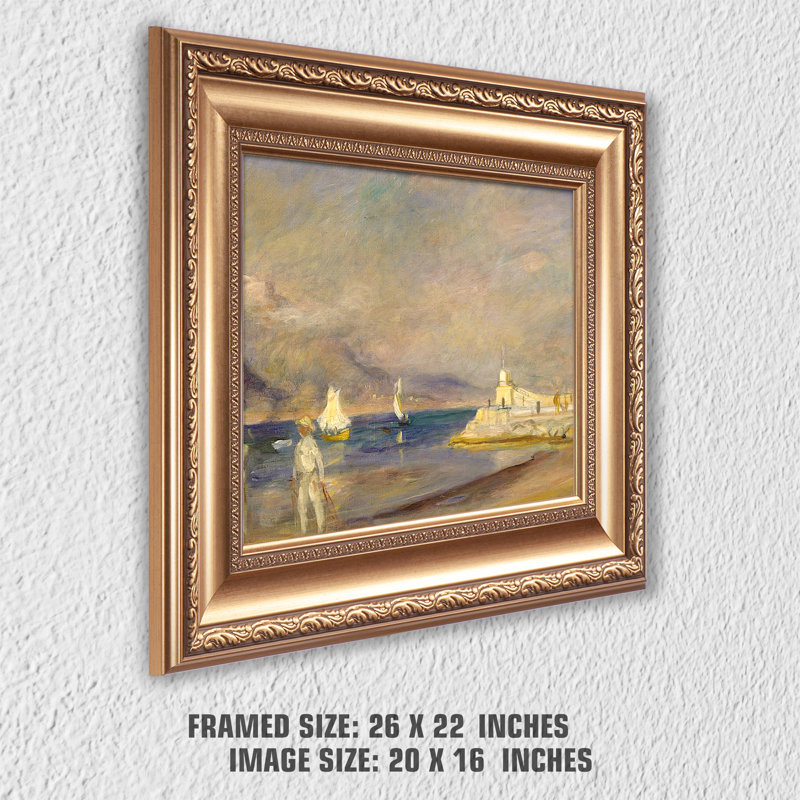 Saint-Tropez par Pierre-Auguste Renoir, H 22 po x l 26 po