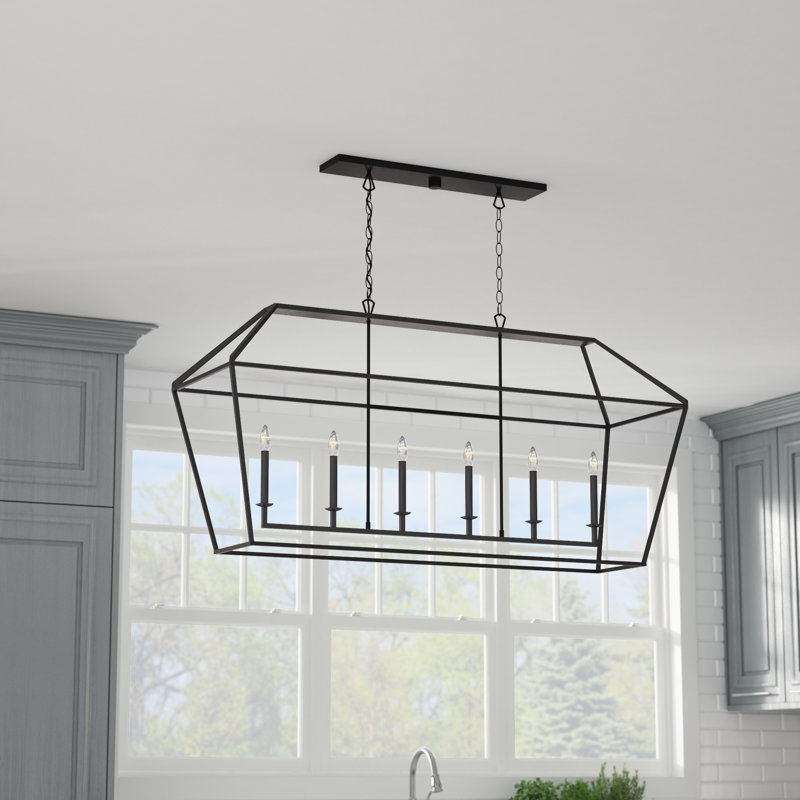 Addyson 6 - Light Kitchen Island Pendant, Palladian Bronze