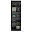  Armoire-penderie avec 2 portes et 4 tablettes utilitaires Unité de rangement en bois 23 po pour chambre à coucher - noir-1433237266