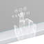 Miroir de maquillage pour salle de bain 20 lumières à DEL Hollywood avec lumières latérales RVB, 3 couleurs à intensité variable, commande tactile, base amovible et fixation murale, grossissement 10X