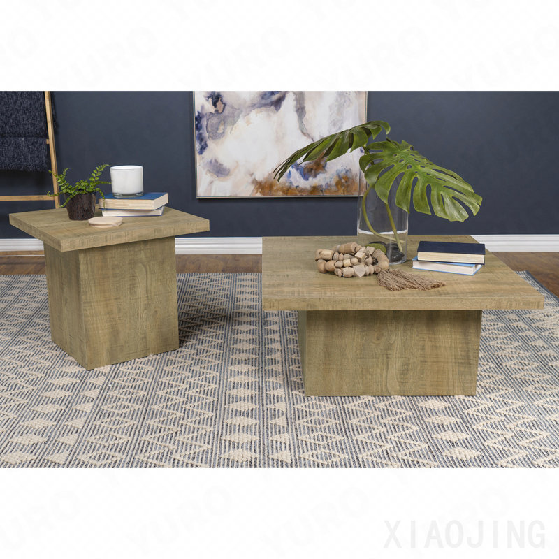 Ensemble de tables basses 2 pièces Mango, 16.25" H x 35.5" W x 35.5" D