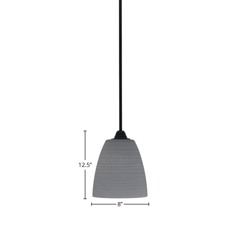 Paramount Stem Hung Pendant, Gray