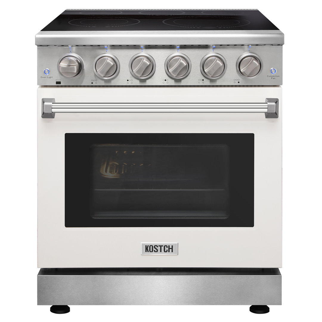 KOSTCH 30" 4.55 Cubic Feet Electric Freestanding Convection Range Electric Stove KOSTCH 