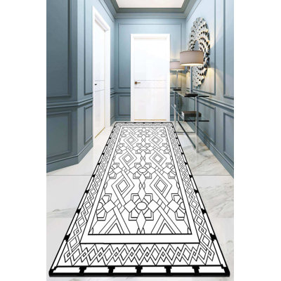 Premium Hall Carpet, 100% Polyester, 59 x 118 Inches | 10 mm Pile Height, Antibacterial, Non-Slip Base | Machine Washable, Easy Care | Ideal for Entryways & Living Spaces, Soft & Durable Design
