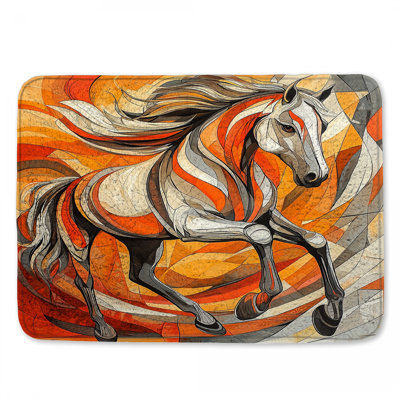 Tapis de bain abstrait