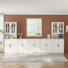71'' Kitchen Pantry With Bookcases, 118.11'' Wide Farmhouse Wall Unit Tv Stand For Tvs Up To 75''