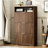 Shoe Cabinet Storage for Entryway Hidden Shoes Storage Cabinet with 3 Flip Drawers, Tall Free Standing Shoe Organizer Rack-439559901