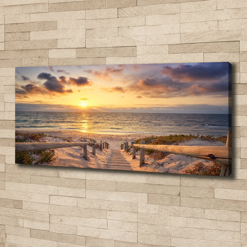 Path To The Beach - No Frame Print on Canvas