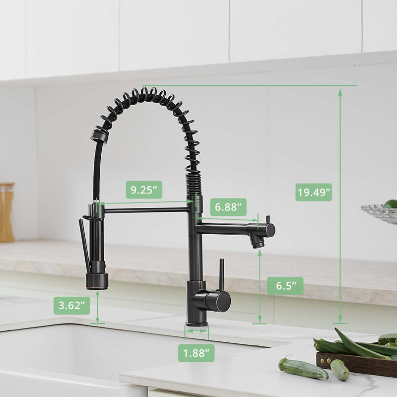 HOOSENG Pull Down Touch Kitchen Faucet, Oil Rubbed Bronze