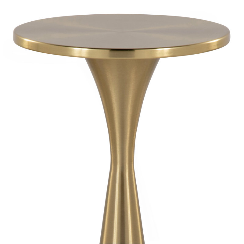 Table d'appoint contemporaine 22 po en laiton moderne