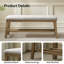 44.4" W Modern Upholstered Wooden Storage Bench-59290910