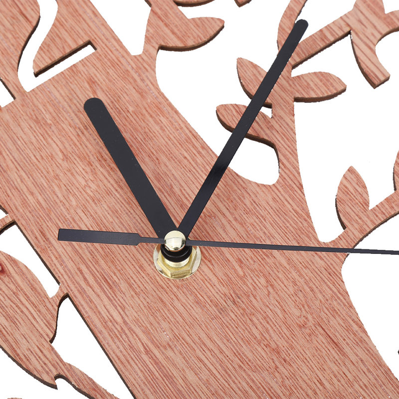 Horloge murale ronde moderne, autocollante 3D, décoration pour la maison, la chambre ou le bureau (#1)