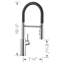 Robinet de cuisine Catris Flexo Semi-Pro-50901465