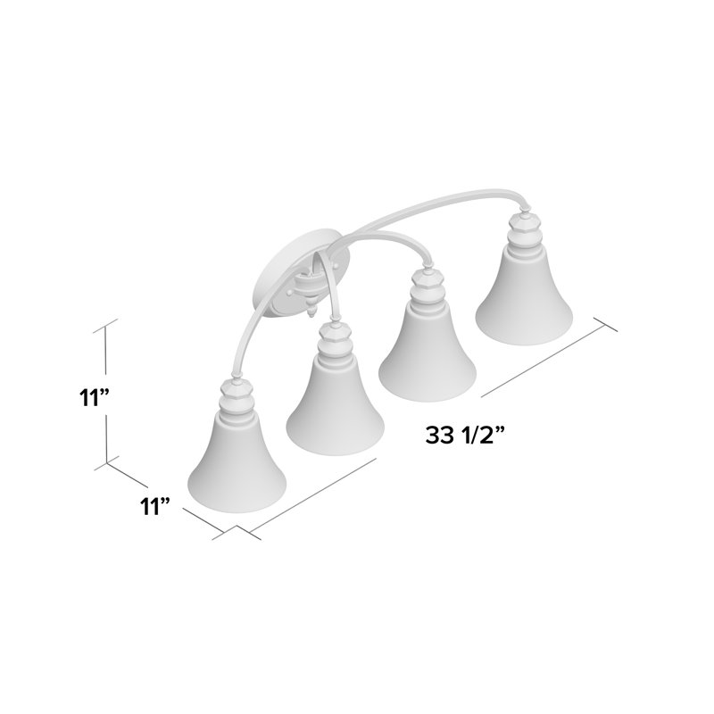 Edoardo 4 - Light Vanity Light, White