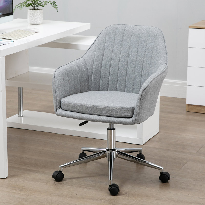 Kaarina Linen Task Chair, Gray