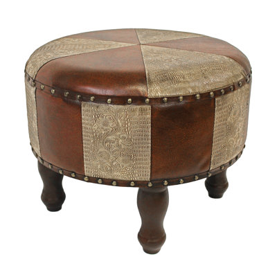 Armod Faux Leather Ottoman
